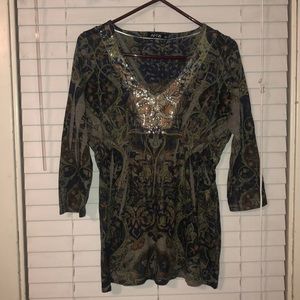 Green babydoll shirt